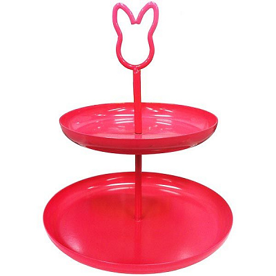 Блюдо 2-ярусне для тістечок 684980 Fackelmann