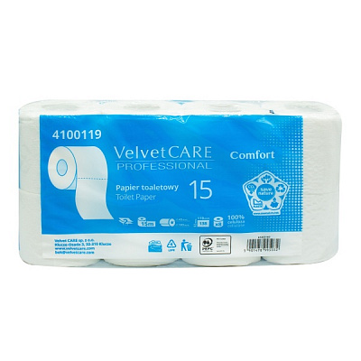 Туалетний папір Velvet Horeca Comfort 15 м двошаровий 8 шт.