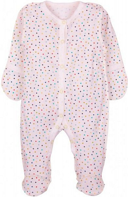 Комбинезон Маленькие люди 1002-125 р.74-80 белый с разноцветным 