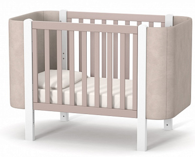 Кроватка детская Veres Монако Велюр капучино-белый 05.3.1.212.13