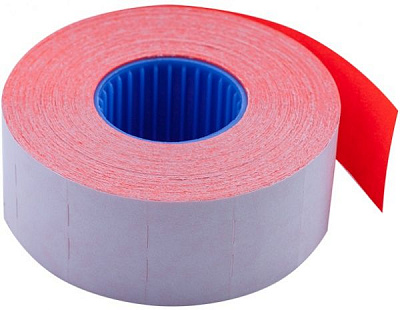 Цінник 26x16 прямокутний 128 метров 800 шт. 6 роликів червоний