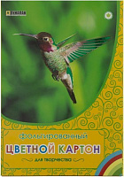 Набор фольгированного цветного картона Колибри 88262 Лунапак