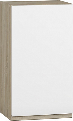 Шкаф верхний МС Джетта 40х72х31,7 см, белый бриллиант/дуб сонома Грейд