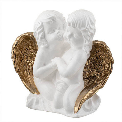 Статуэтка Decoline Ангел парочка бело-золотые (гипс) AN0018-3(G)