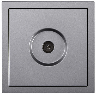 Механізм розетки TV прохідна HausMark Juna IP20 сірий 7041-3588-129