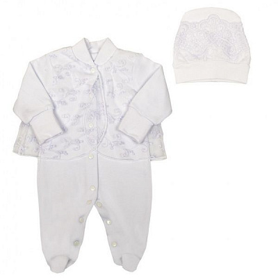 Комплект для новорожденных Габби Феечка белый р.56 