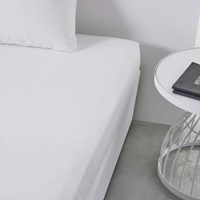 Простирадло на резинці 2 180x200 см молочний Today