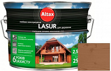 Лазур глибоко консервуюча Altax Lasur для деревини каштан напівмат 2,5 л