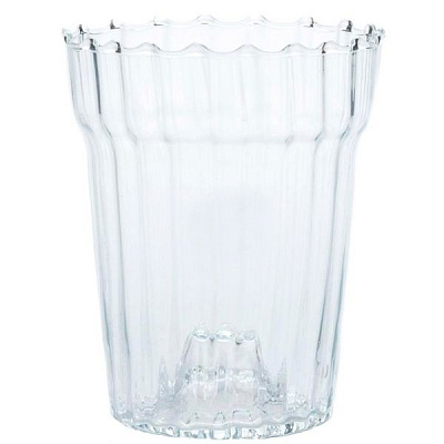 Кашпо скляне Shynkar&KO для орхідей круглий 2,5л прозорий