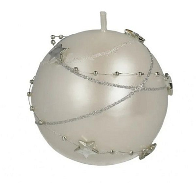 Свеча 80 мм Гирлянда белая Pako-If