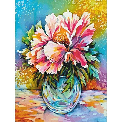 Полотно на картоні з контуром Натюрморт№37 30х40 см Rosa Start