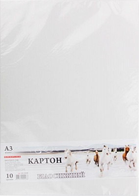 Набор картона А3 10 листов КА3010Е Графика