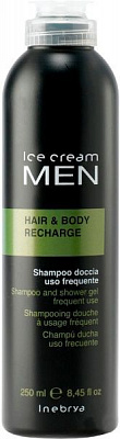 Шампунь-гель INEBRYA Ice Cream Men Hair and Body Recharge 250 мл