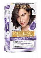Крем-фарба для волосся L'Oreal Paris EXCELLENCE 5.11 Ультра попелястий світло-каштановий 192 мл