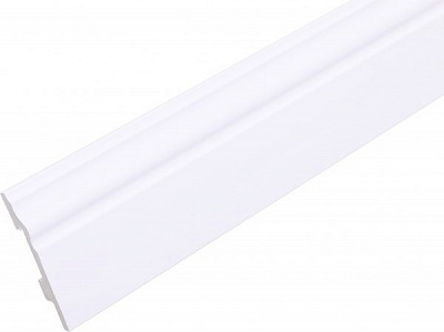 Плинтус белый King Floor JC343-W1 белый 2000x80x15,5 мм 