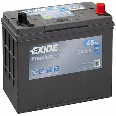 Акумулятор автомобільний EXIDE Premium EA456 45Ah 390A 12V «+» праворуч (EA456)