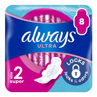 Прокладки гигиенические Always Ultra Super (Размер 2) 8 шт.