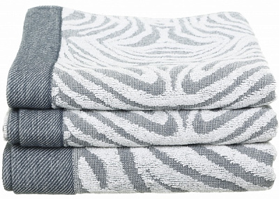 Полотенце махровое Zebra 50x90 см серый Texpol 