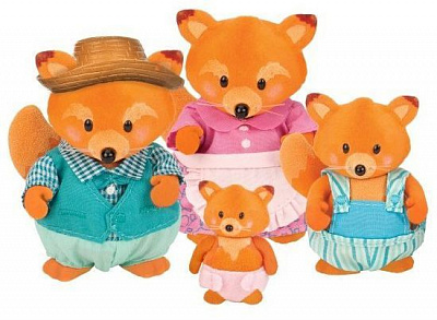 Ігровий набір Li'l Woodzeez Сім'я Лисичок 6092M