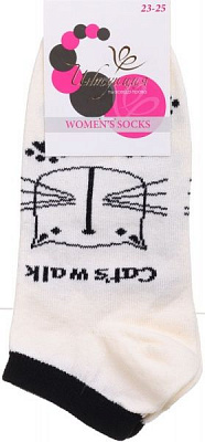 Носки женские Интуиция 184 р. 23-25 белый 