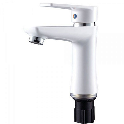 Змішувач для умивальника PLAMIX Oscar-001 White PM0022