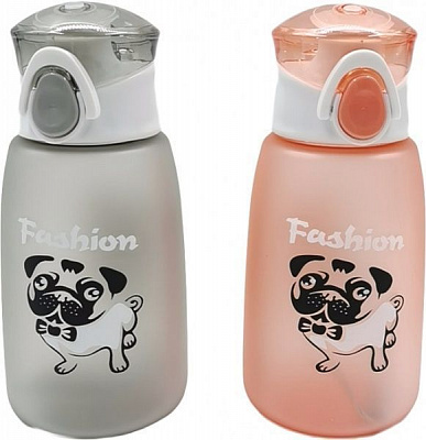 Пляшка для води Big dog 0,35 л кораловий Flamberg