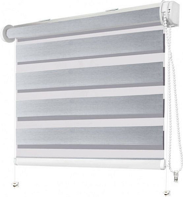 Ролета день-ночь Rollotex День-Ніч струна BH 81 68x215 см бело-серебристая 