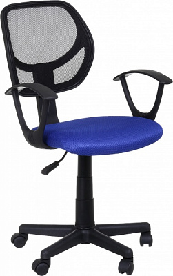Кресло Аргон черно-синий 