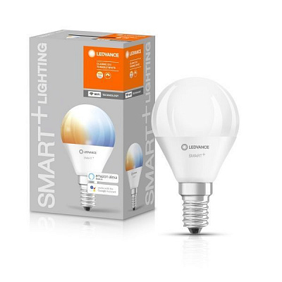 Лампа светодиодная Ledvance SMART+ WiFi Mini bulb Tunable White 5 Вт P45 матовая E14 220 В 2700-6500 К 