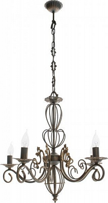 Люстра підвісна Vitaluce 5xE14 золотисто-сірий V1049/5