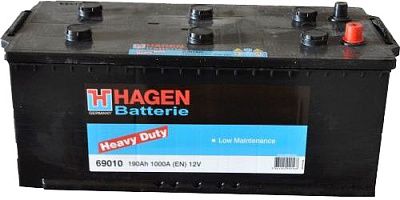 Аккумулятор автомобильный EXIDE 6СТ-190 (69010) 190Ah 1000A 12V «+» слева