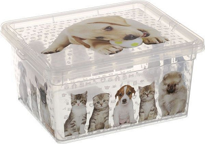 Ящик для зберігання Кіт і Пес 2,5 л 165x190x95 мм