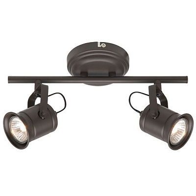 Спот Cap 2х50Вт GU10 230V коричневый