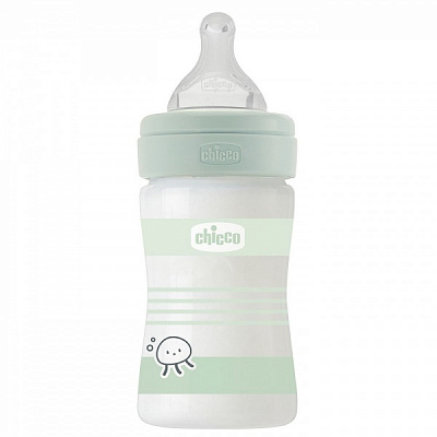 Пляшечка Chicco скляна Well-Being Colors 0м+ 150 мл (28711.31)
