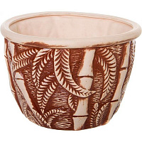 Горшок керамический Бамбук большой круглый 18,7л с рисунком 