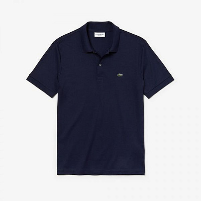 Поло Lacoste SHORT SLEEVED RIBBED COLLAR SHIRT DH2050166 3 темно-синий