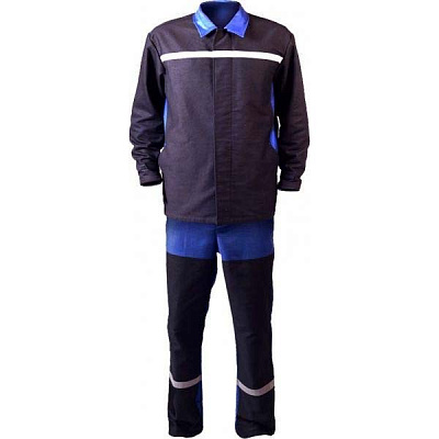 Костюм сварщика Trident Молескин р. L рост 5-6 черно-синий