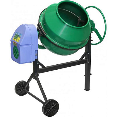 Бетономешалка Вектор-08 БРС-130 л чугунный венец (с удлиненной горловиной)