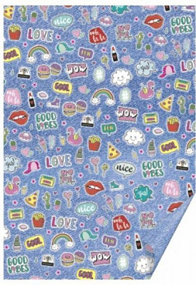 Папір з малюнком двосторонній Patches А4 21х29,7см 300г/м2 Heyda