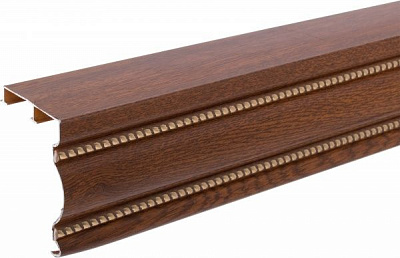 Карниз Талсистем з подвійним молдингом подвійний укомплектований 150 см горіх