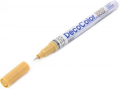 Маркер универсальный Marvy 120-S 0.8 мм золотой 