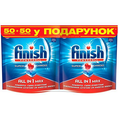 Таблетки для ПММ Finish All in 1 50+50 шт.