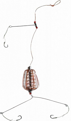 Кормушка Fishing ROI KF11212 20 г оснащенная груша крашеная
