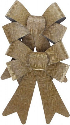 Набір новорічних декорацій Бант в крапочку 14х19 см 2 шт. SD15-787120G