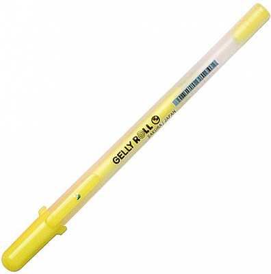 Ручка гелевая Gelly Roll Sakura MOONLIGHT желтый флуорисцентний 