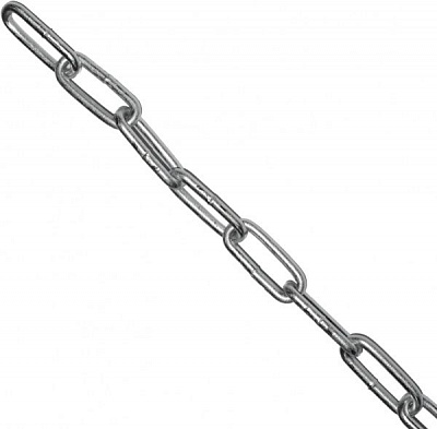 Ланцюг довголанковий 8 мм 1 м оцинкований