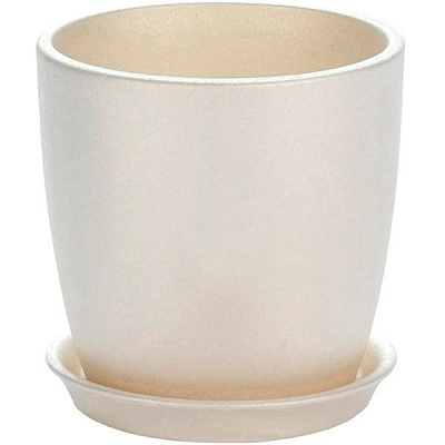 Горшок цветочный Надінкерамікс Сонет 1 л перламутр
