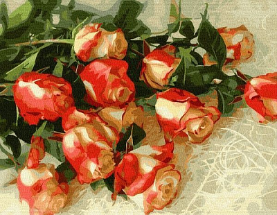 Картина за номерами Красивий букет BookOpt