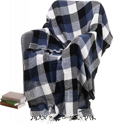 Плед Флора 140x200 см синій Вултекс-С