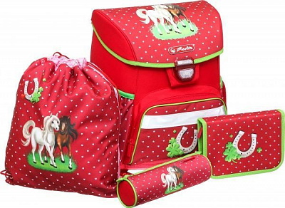 Рюкзак школьный Herlitz укомплектованный Loop Plus Horses